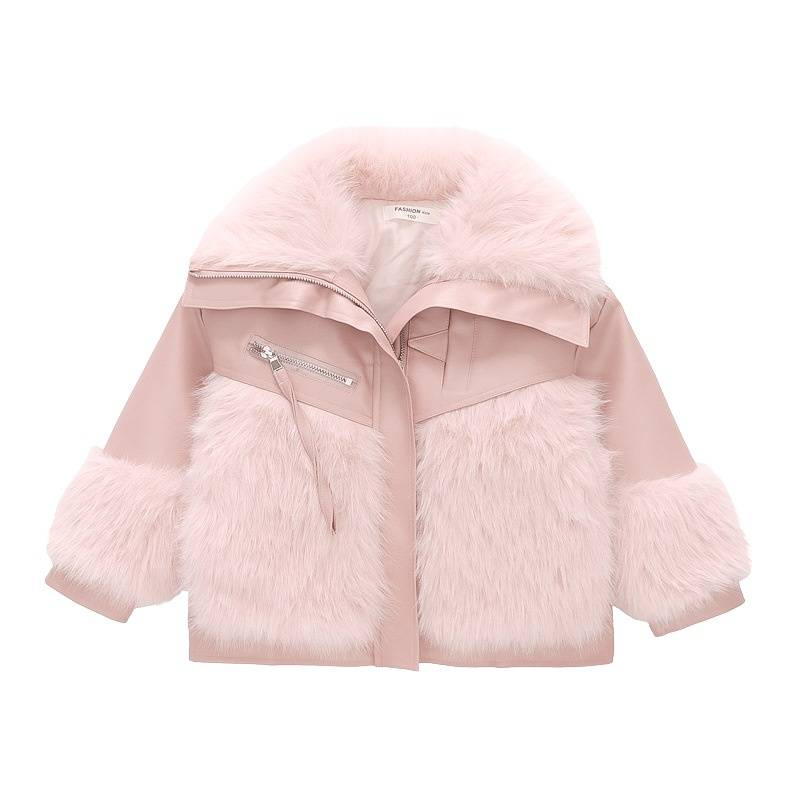 Mazuļu meiteņu apģērbs kokvilnas mētelis rudens un ziemas bērnu parka mazuļu meitenei stilīgs biezs vilnas tops_voghion.com