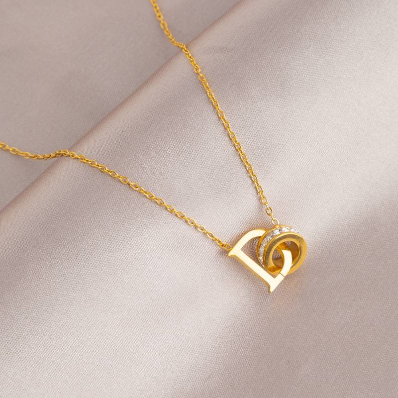 Gold Light Niche Design High-end Titanium Steel Non Fading Necklace Women's Summer Collarbone Chain86013_voghion.com