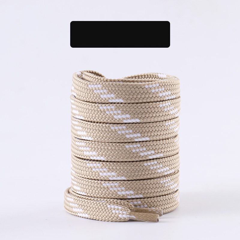 Shoe Accessories dad shoelaces black white pattern oblique flat retro casual shoe ropes old shoelaces ropes a pair_voghion.com
