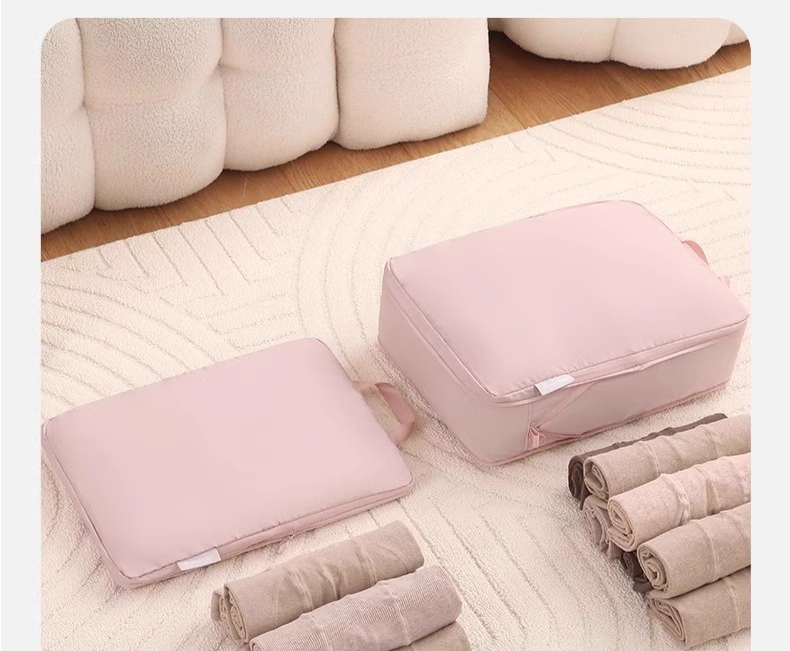 Travel Clothing Storage Bag Set Organizing Bag Sorting Bag Portable Clothing Suitcase Down Jacket Compression Bag_voghion.com