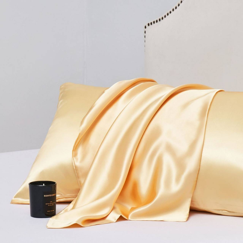 Satin-Kissenbezüge in voller Größe, ähnlich wie Seidenkissenbezüge, 2er-Pack, Kissenbezug für schlafende Frauen mit Hotelverschluss_voghion.com