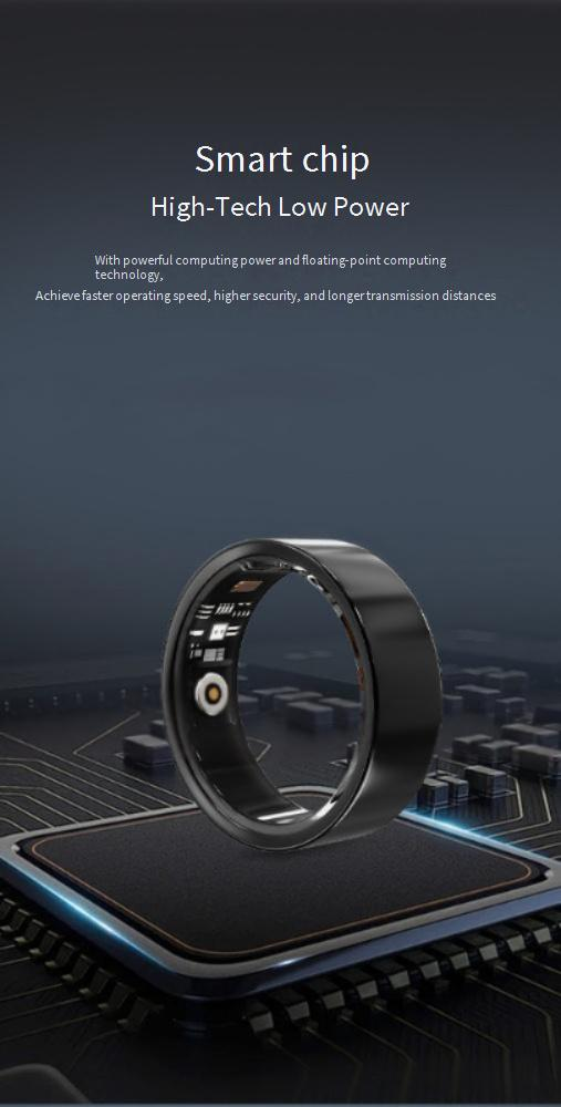 Ringe R02D Smart Ring Herzfrequenz Blut Sauerstoff Gesundheit Sport Paare Schlaf Überwachung SmartRing_voghion.com