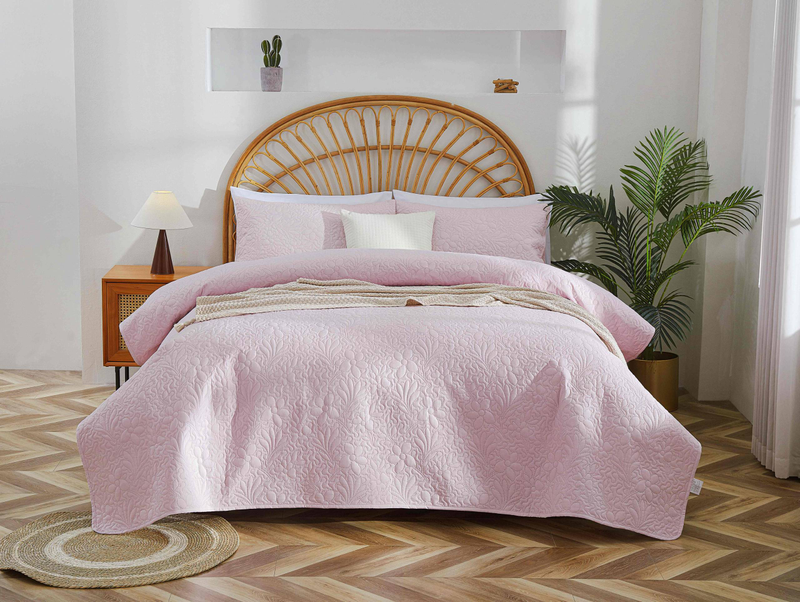 CG05 Five-Leaf Clover Bed Cover Set, Suitable For Bedrooms And Living Rooms (1* Bedspread +2* Pillowcase, No Duvet Core Or Pillow Core)_voghion.com