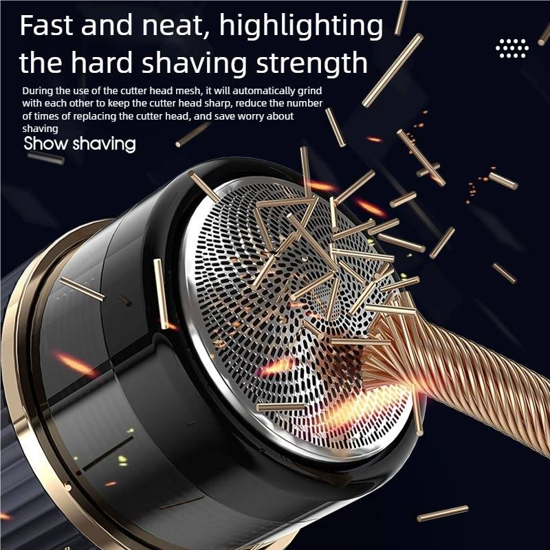 Men Electric Mini Shaver Rechargeable Type-c Charging Car Portable Led Digital Display Wet & Dry Shaver Men Women Home Razor_voghion.com