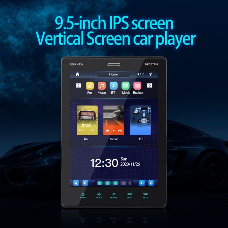 Radio samochodowe z obsługą Bluetooth, samochodowy odtwarzacz audio, dwa wejścia USB, odtwarzacz multimedialny, obsługa Androida 10.1/iOS 13.3_voghion.com
