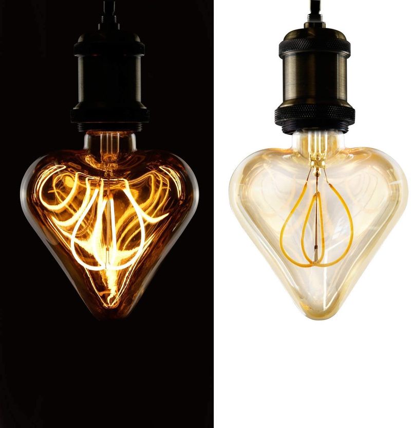 Glitzerlife LED-Leuchtmittel LED Vintage Edison Glühbirne 3W Glühlampe E27 Warmweiß Antike Lampen_voghion.com