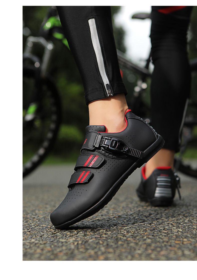 Forår og sommer Mountainbike-låsesko Herre- og damesko til landevejscykler med låsesko Dynamiske cykelsko med hård bund Cykelsko med bred bund_voghion.com