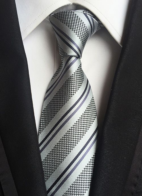 2025 Model 8cm Striped Plaid Series Men's Business Office Tie_voghion.com