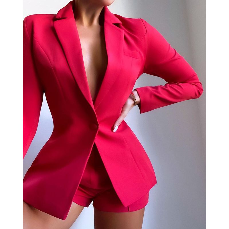 2024 Autumn/Winter New Commuter Casual Suit INS Women's Loose One Button Two Piece Set_voghion.com