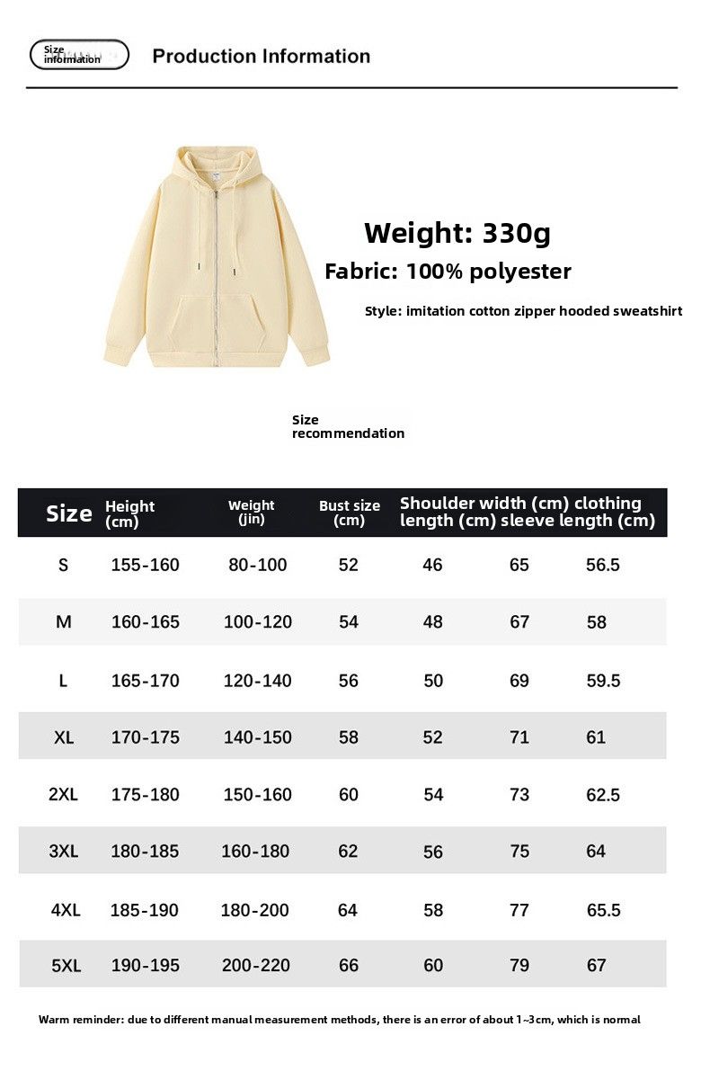 Antibacterial Heavy Tide Cotton Loose Zipper Hooded Sweater Custom Men's Cardigan Thickened Jacket_voghion.com