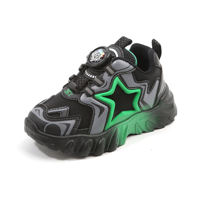 Chaussures de sport pour enfants, printemps et automne 2025, pour garçons, papa, bouton rotatif, décontractées, célèbres sur Internet, semelles souples pour bébés_voghion.com