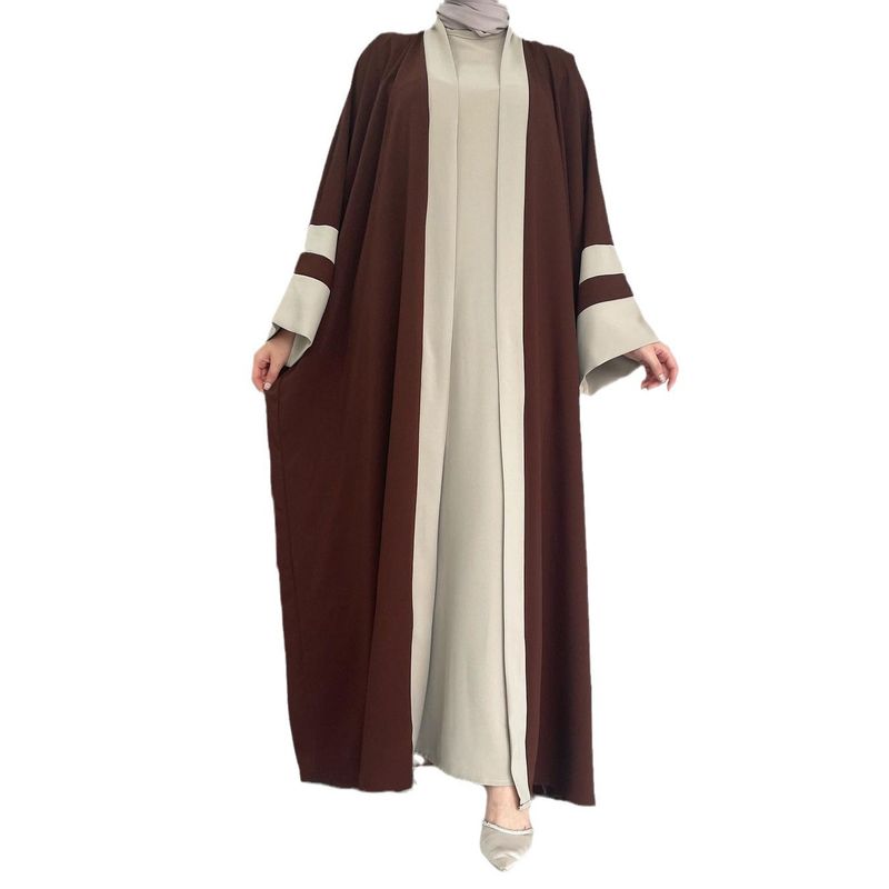 Kadın uzun etek abaya iki parçalı set_voghion.com