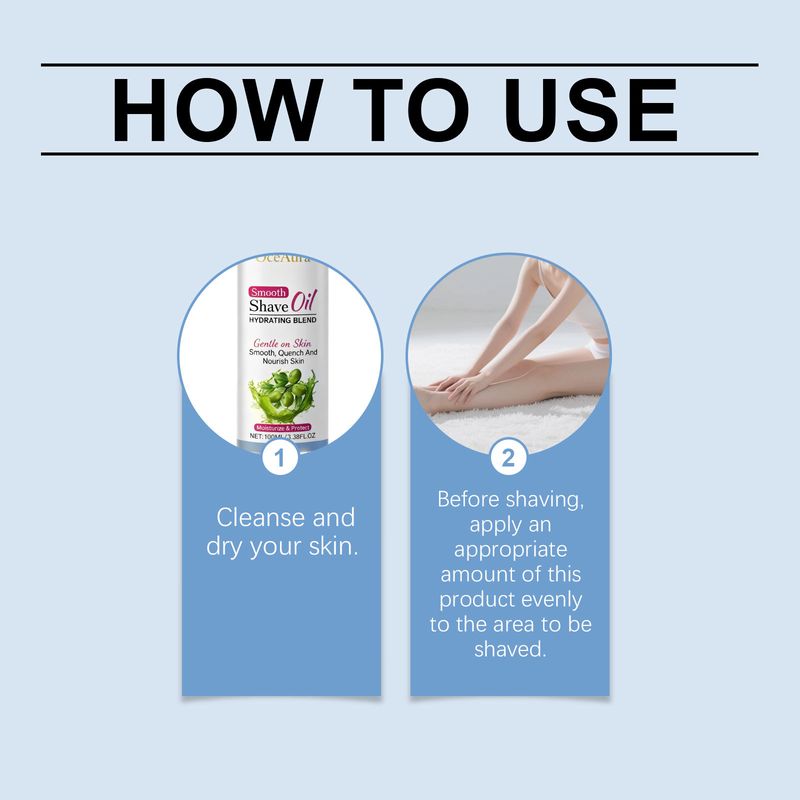 OCEAURA Body Essential Olio detergente delicato per la depilazione, pelle morbida e liscia, idratante per la cura quotidiana_voghion.com