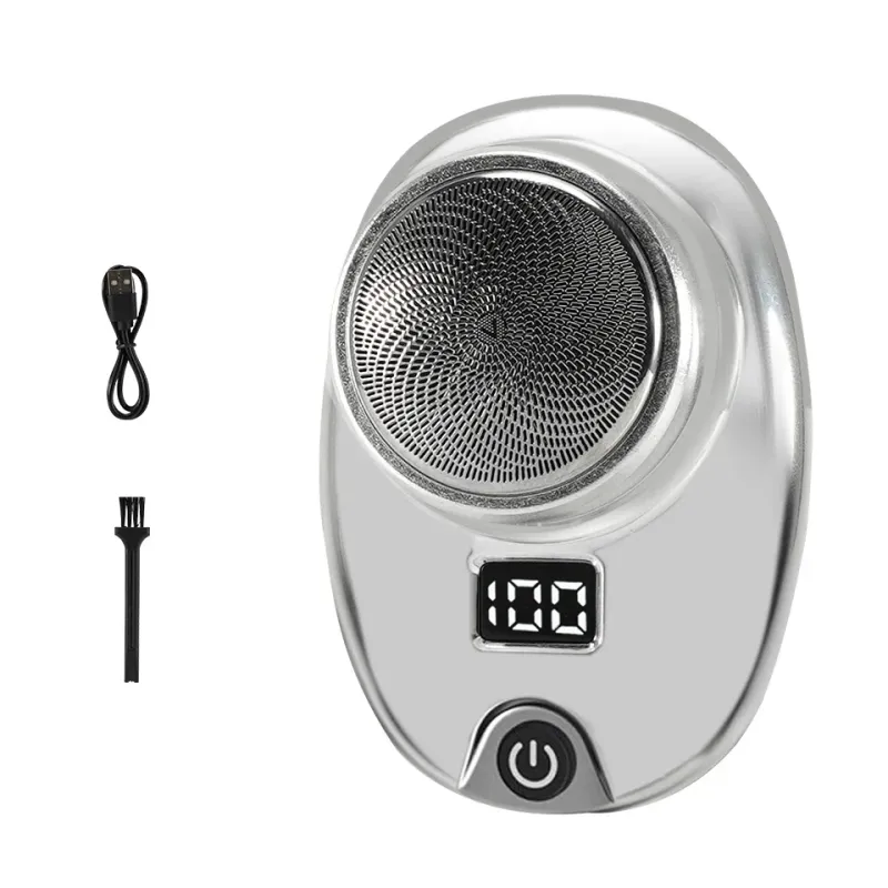 Portable Mini Electric Rechargeable Digital Power Display Mens Waterproof Cordless Razor Beard Shaver for Face Body_voghion.com