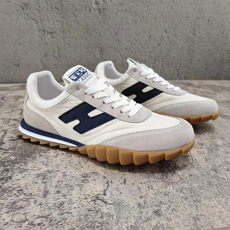 Sports Shoes Men's 2023 New Breathable Leather With Ice Silk Cloth Soft Bottom German Training Casual Trend All-Match Forrest Gump_voghion.com