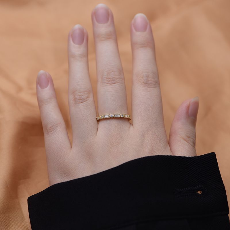 Gioielli da donna, semplici, nuovi, anelli in argento Sterling S925, con zirconi geometrici, tendenza, tutti abbinati, anello per indice, gioielli per mano_voghion.com