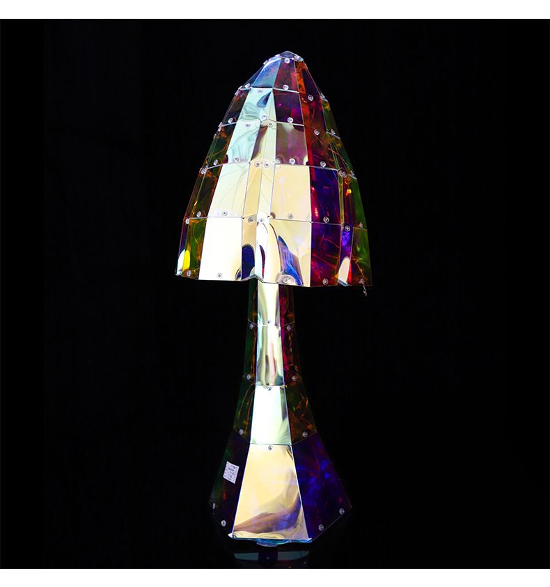 Decorative Large Mushroom Iridescent Garden Atmosphere Decoration Ornament Venue Arrangement Prop_voghion.com