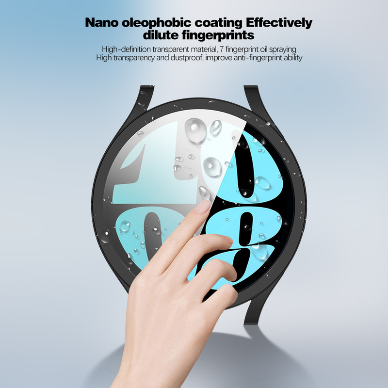 Soft Case for Samsung Galaxy Watch 6 5 40mm 44mm Cover TPU Screen Protector All-Around Bumper Shell Protective Film_voghion.com