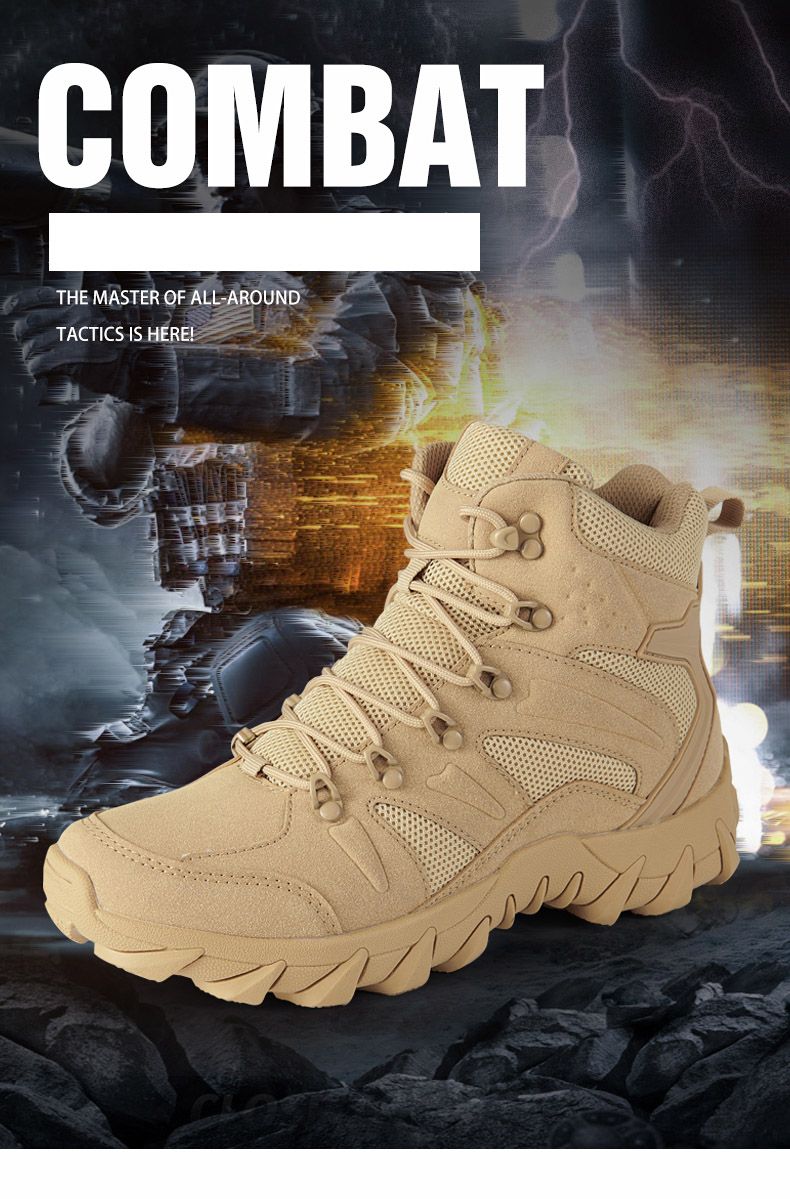Verbesserte Taktik Kampftraining Stiefel Männer Outdoor Camping Anti-Verschleiß Rapid Response Wanderschuhe Angeln Jagd Turnschuhe Männer_voghion.com