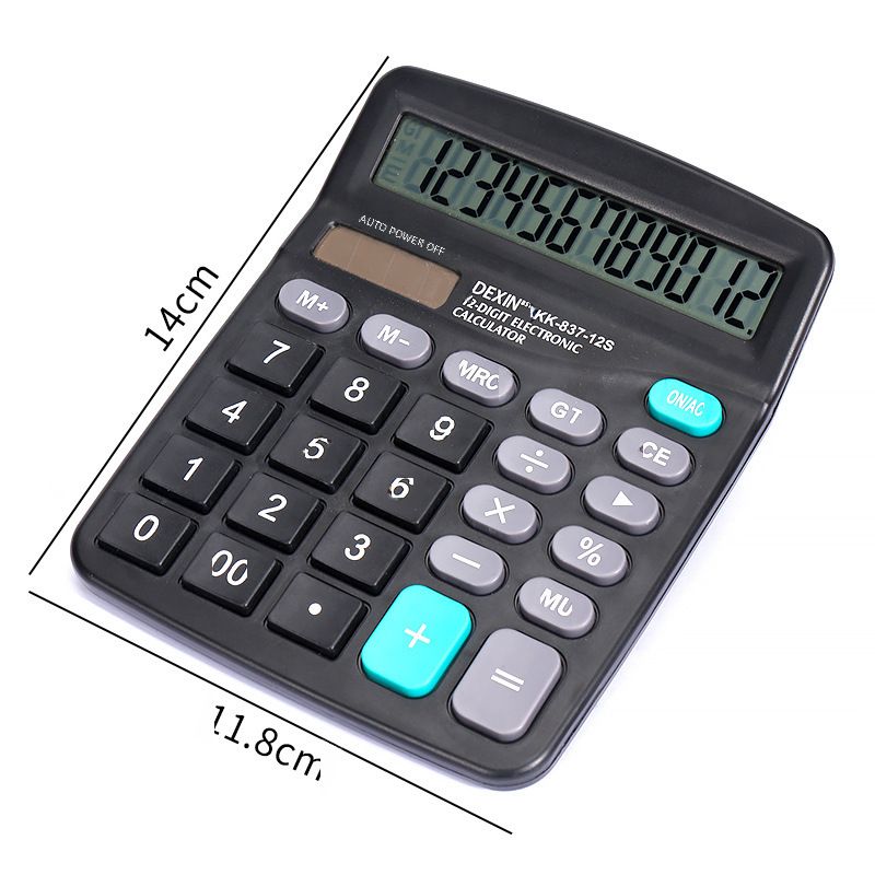12 calculadora solar estudantes com dupla potência financeira escritório contabilidade computador atacado_voghion.com