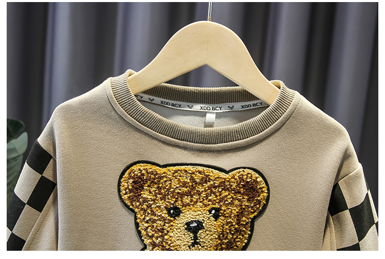 Kinderkleidung, hübsches 2023 neues lässiges, locker sitzendes, modisches Frühlings-Herbst-Trendset für Jungen, zweiteiliges Set_voghion.com