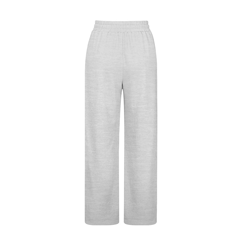 Damenmode-Temperament-Pendlerhose mit hoher Taille und weitem Bein, lässige Jogginghose_voghion.com