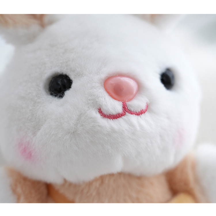 Plüsch Kirschblüten Hase Anhänger Puppe Rucksack Anhänger Schlüsselanhänger Anhänger Hase Puppe für Kinder Geschenk_voghion.com