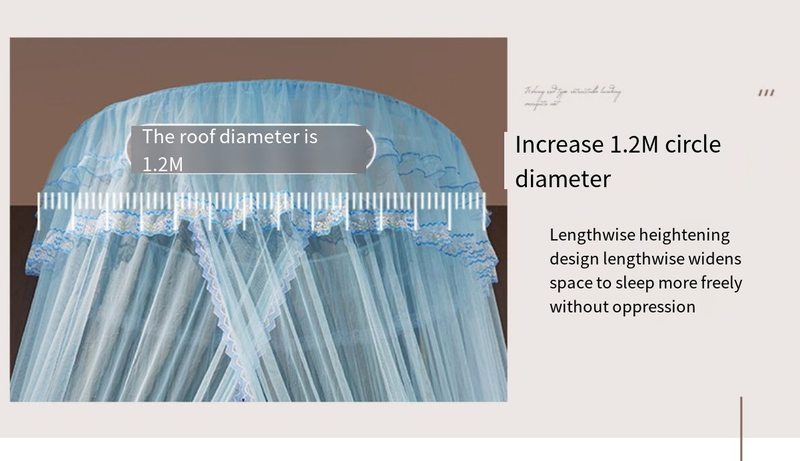 Ceiling Encryption Mosquito Net Princess Nordic Dome Mosquito Net Bed Curtain_voghion.com