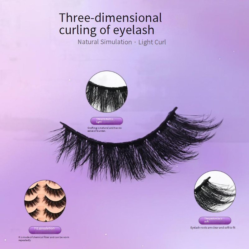 Eyelashes Set 14 Pairs Of False Eyelashes One Piece Three Dimensional Cross Lengthened, Thick And Hairy Eyelashes_voghion.com