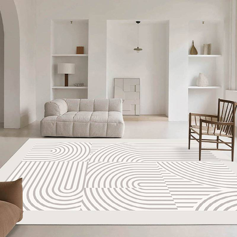 Line Series Living Room Carpet Light Luxury Bedroom Room Bedside Carpet Study Room Modern Carpet Sofa Coffee Table Carpet_voghion.com