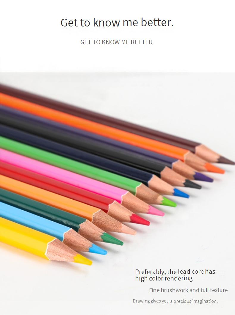 Set di 12 matite acquerellabili colorate, materiali artistici vivaci e sfumabili per bambini e adulti, matite esagonali in legno di alta qualità per schizzi_voghion.com