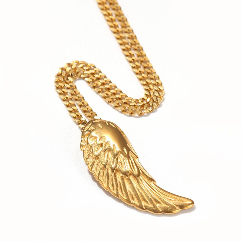 Collier pendentif homme en acier inoxydable – Chaîne longue tendance hip-hop pour un style décontracté et streetwear. Accessoires pour pulls longs._voghion.com