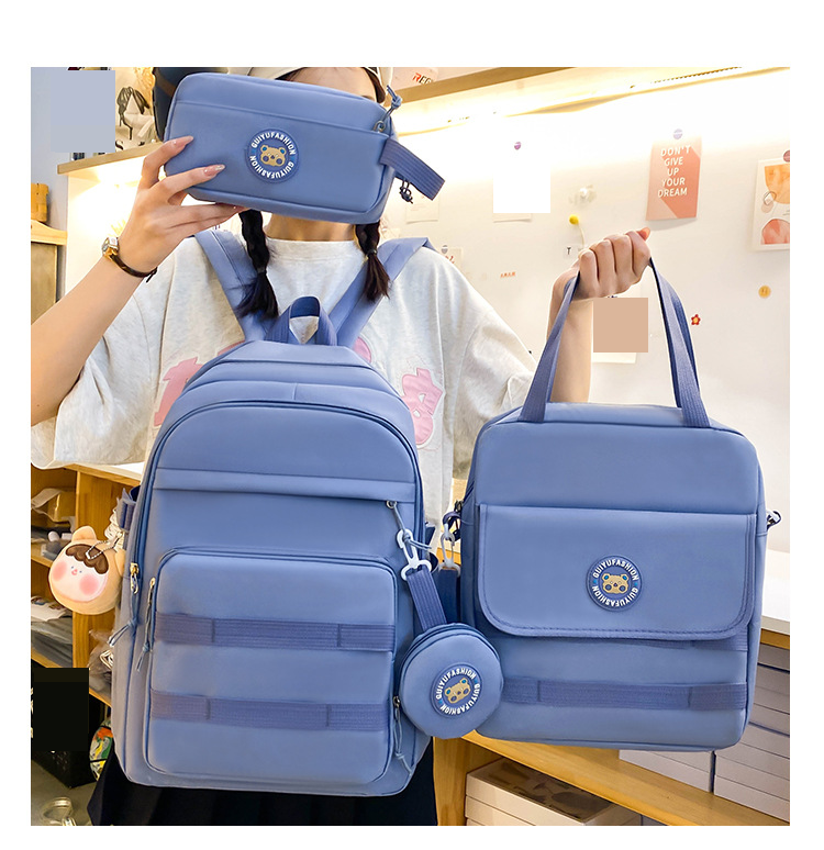 Zaini per bambini, estate, nuova stagione scolastica, zaino per studenti della scuola primaria di 3a e 4a elementare, stile coreano, semplice, grande capacità, borsa casual in tela_voghion.com