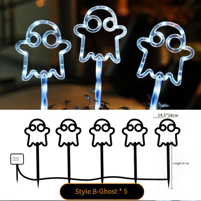 Halloween LED Suction Cup Lights - Battery & Solar Powered Spooky Decorations For Indoor/Outdoor, Window, Balcony_voghion.com