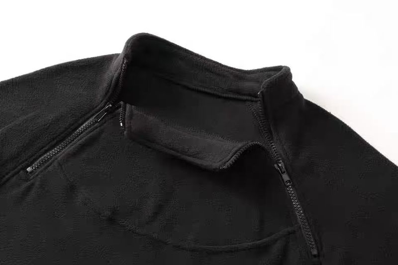 Schweres Techwear-Sweatshirt für Herren – Urban Utility-Pullover mit zwei Reißverschlüssen und Armtasche_voghion.com