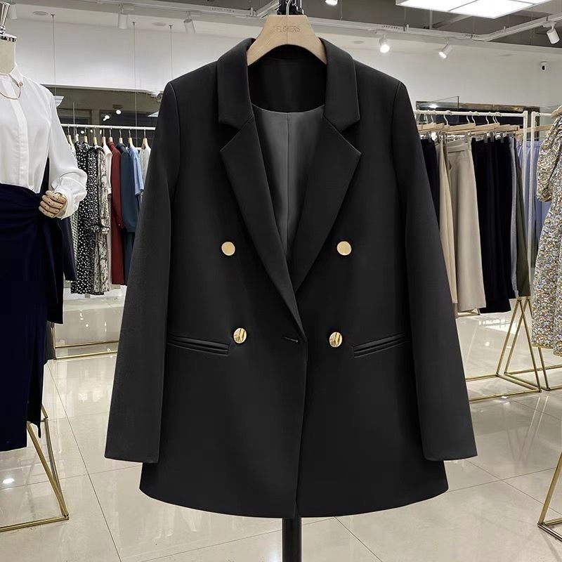 Oversized Blazer For Women – Bright-Button British Style Jacket (Petite-Friendly & Age-Defying)_voghion.com