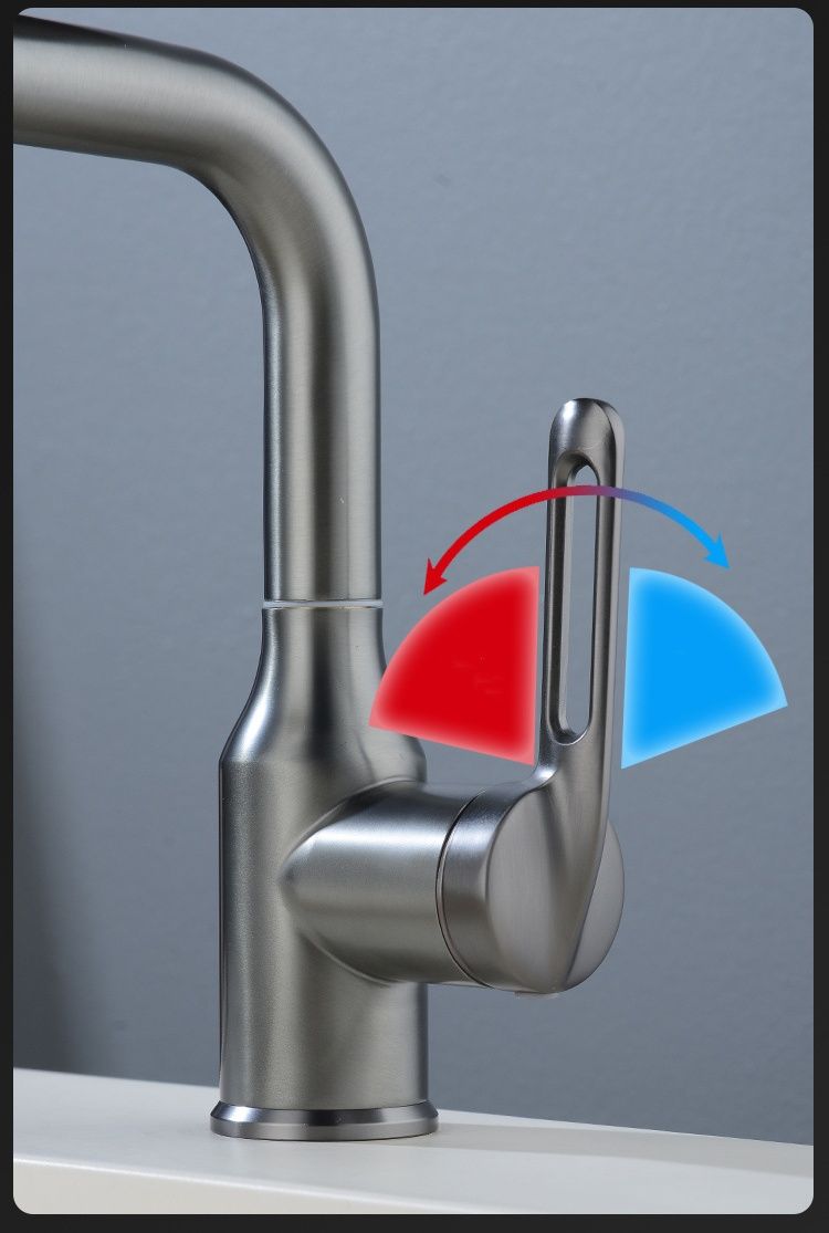 Spacecraft-Style Basin Faucet Washbasin With Hot/Cold Water Bathroom Sink Multifunctional Wash Basin Faucet_voghion.com