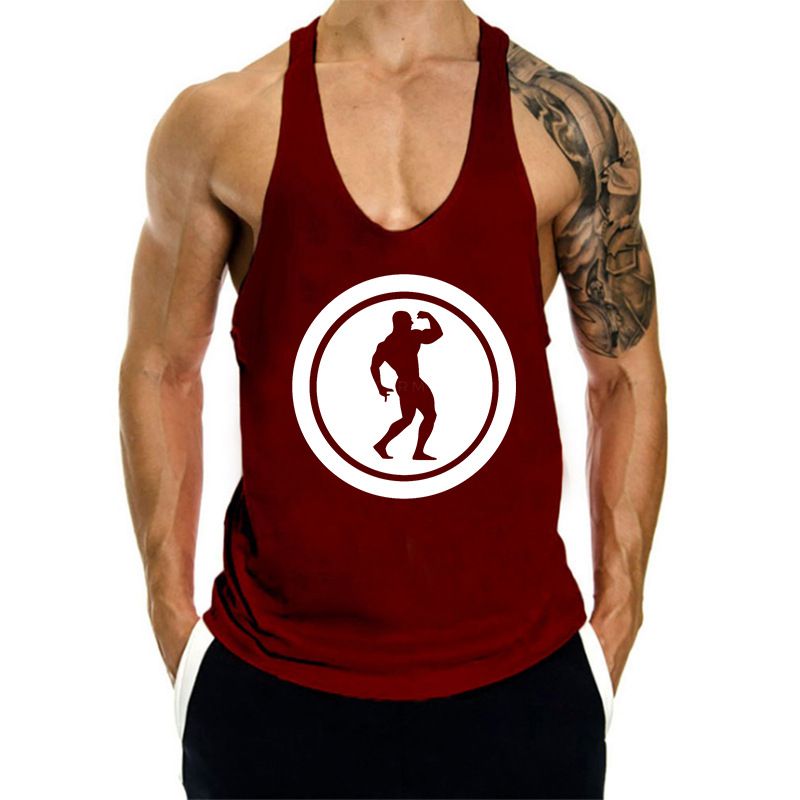 Camiseta sin mangas de algodón para hombre, para correr, hacer ejercicio y entrenar músculos_voghion.com