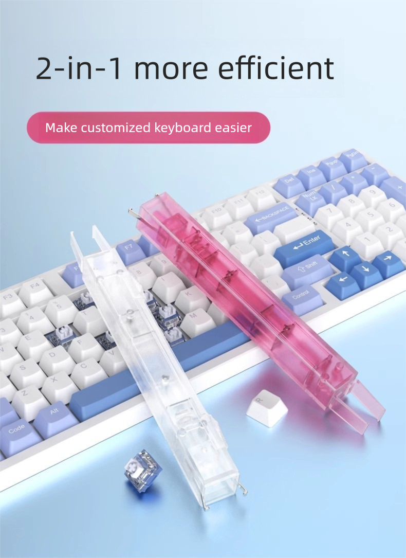 Key Puller 2-in-1 Integrated Mechanical Keyboard CIY Switch Body Clamp Hot Swap Removal Keycap Tool_voghion.com