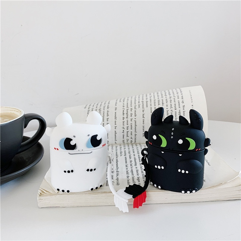 Cartoon Dragon Case voor AirPods Pro2 Airpod Pro 1 2 3 Bluetooth Oordopjes Opladen Doos Beschermende Oortelefoon Case Cover_voghion.com