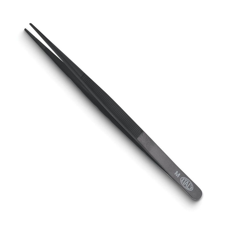 Allegro Black Medium Point Diamond Tweezers_voghion.com