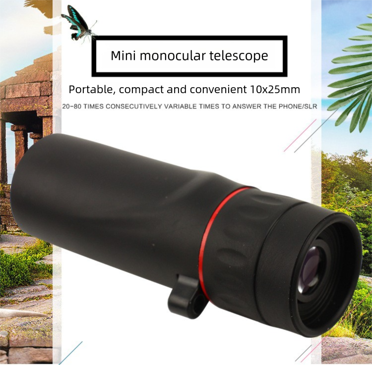 10x25 Monocular Telescope High Magnification HD Mini Portable Gift For Adults And Children Compact_voghion.com
