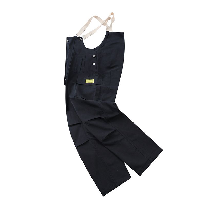 Calça cargo retrô masculina, larga e justa, com bolsos grandes e calça casual_voghion.com