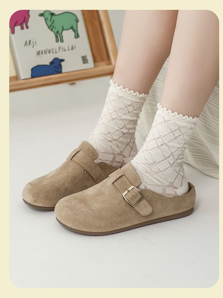 Pantofole da donna Ins Trend Casual All Match con supporto a metà piede_voghion.com