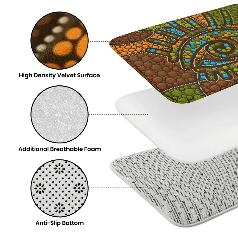 Christmas Gingerbread Man Kitchen Floor Mat Decor Kitchen Hallway Balcony Rugs Bedroom Non-slip Doormat Xmas Decorations_voghion.com