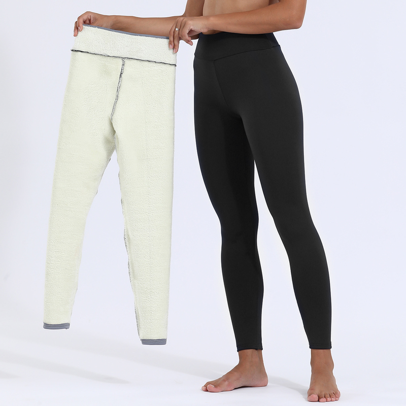 Women's Clothing Popular Spot Large Size Plus Tight Warm Pants Autumn And Winter Lamb Veet Thickened Stretch Leggings_voghion.com