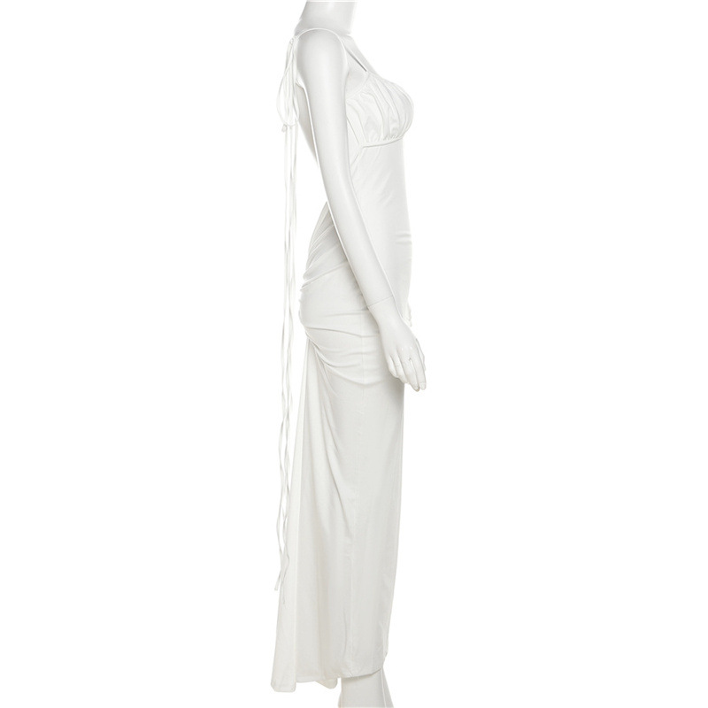 Women's Clothing Fashion Suspenders Sexy Backless Slim Fit Hip Hugging Temperament Dress_voghion.com