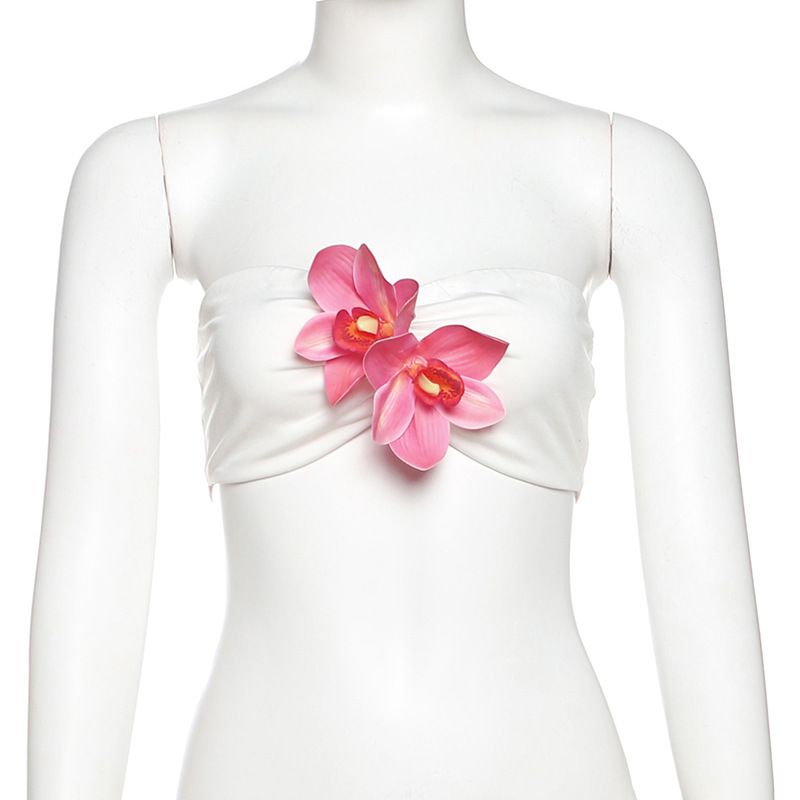 Traje de falda con estampado envolvente de cintura alta sexy para mujer_voghion.com