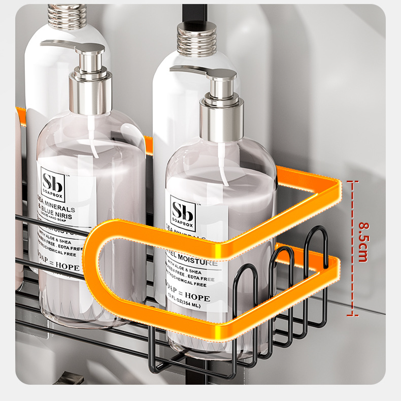Supporto per soffione doccia, portaoggetti per bagno, portaoggetti per bagno, portaoggetti da parete per bagno_voghion.com