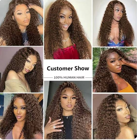 250% Density Bruine Kleur Water Wave Lace Frontale Pruik Voor Vrouwen 13x4 Hd Lace Wig Lijmloze Indiase Maagdelijke Haar Sluiting Pruik_voghion.com